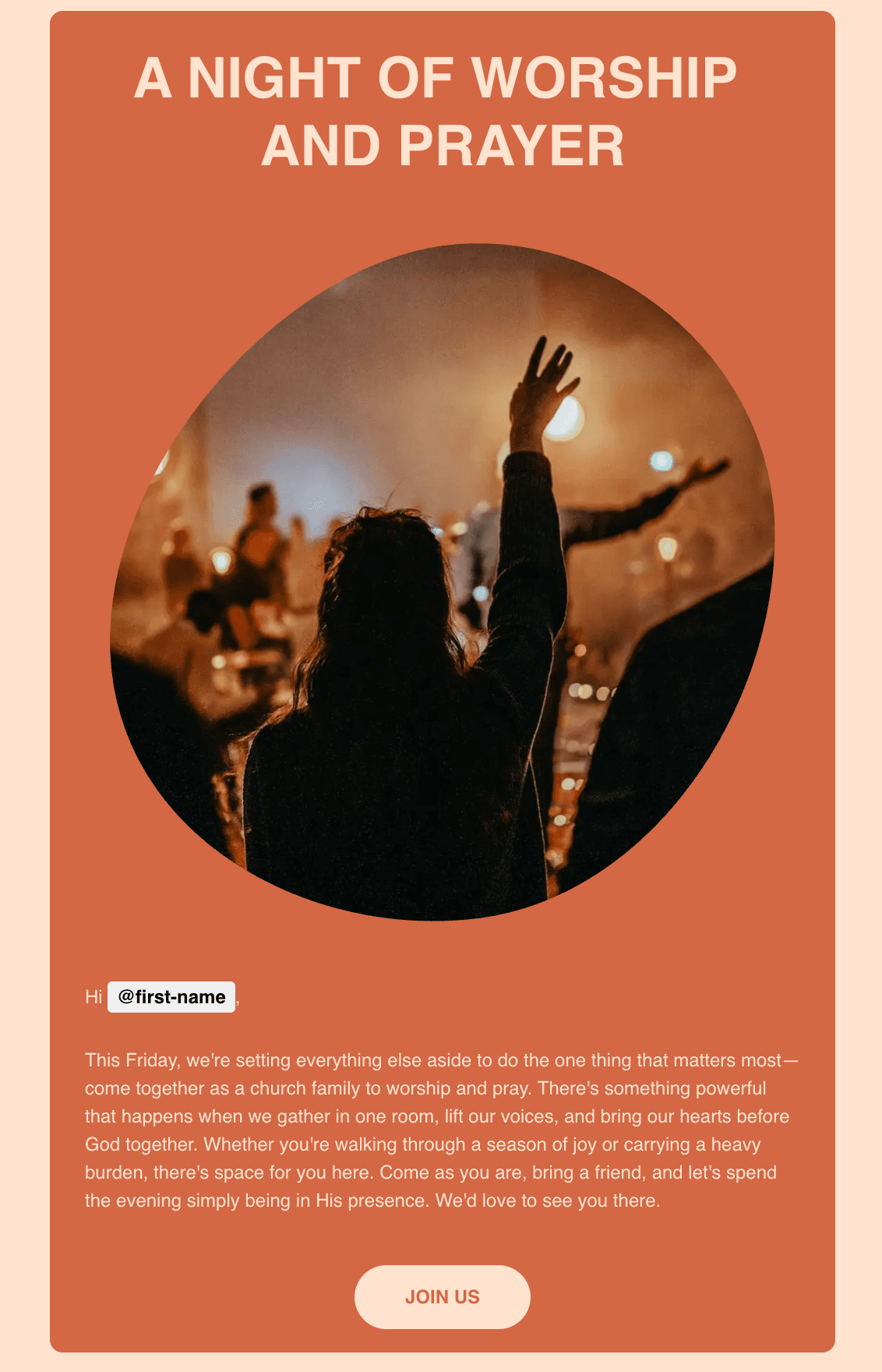 Worship Night Invite