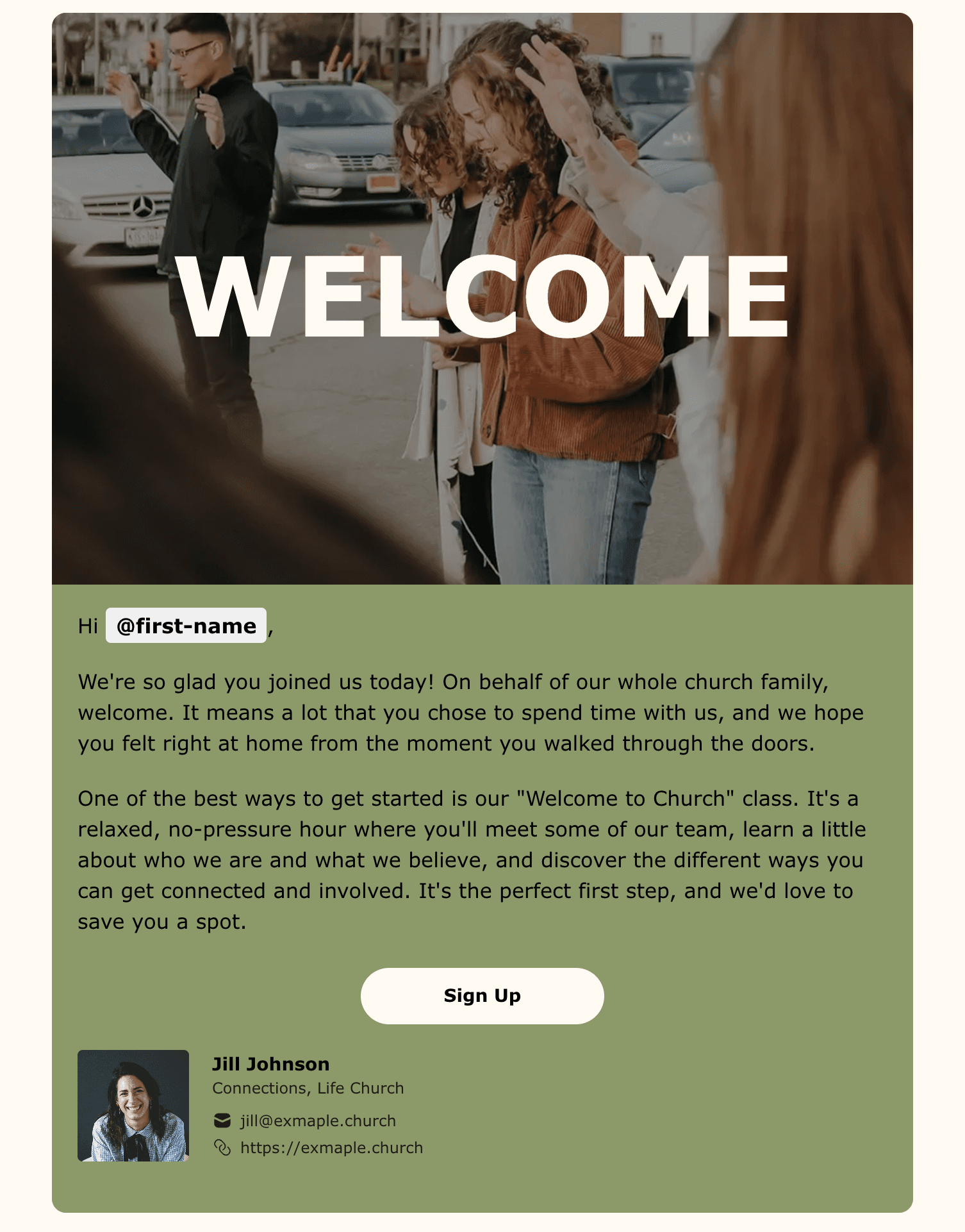 First Time Guests Welcome